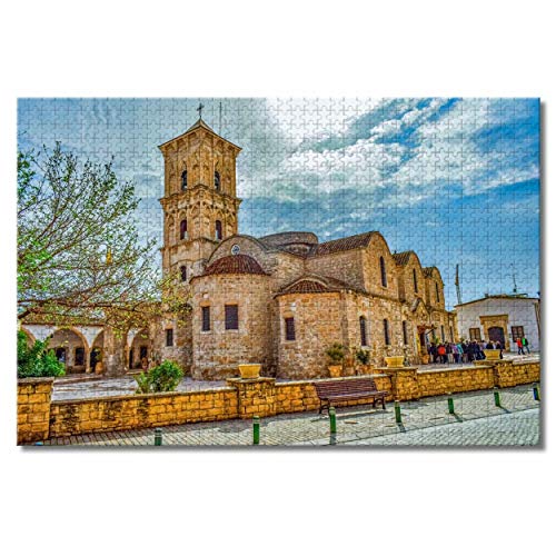 Zypern Larnaca St. Lazarus Kirche Puzzle für Erwachsene und Kinder 2000 Teile PaperyPuzzle-Spiel als Geschenk, Heimdekoration, besondere Reisesouvenirs 70 x 100 cm von EZMLFA