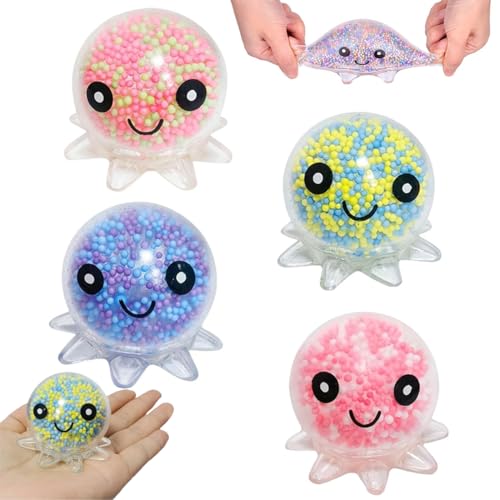 4 Stück Octopus Stressball, Octopus Leuchtendes, Squishy Anti Stress Bälle, Füllstoff Stressabbau Spielzeug 4 Stück Octopus Stressball, Octopus Leuchtendes, Squishy Anti Stress Bälle, Füllstoff Stressabbau Spielzeug von EZOULUOBA