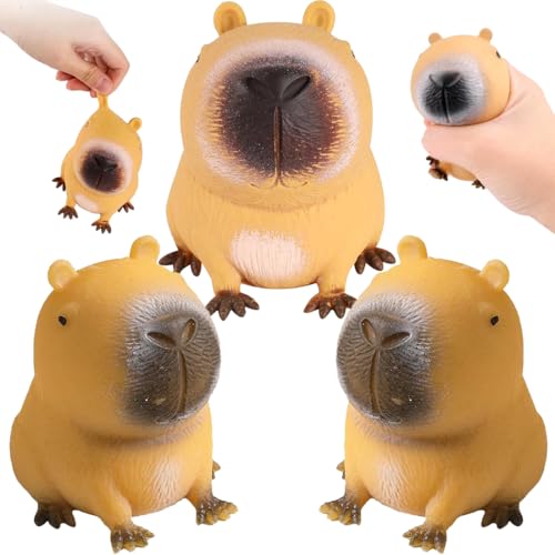 Capybara Squeeze Toy,Kapybara Stressball Kinder,Kugelfisch Stressball,Stress Spielzeug,Capybara Antistress Spielzeug,3 Stück Capybara Squeeze Toy,Kapybara Stressball Kinder,Kugelfisch Stressball,Stress Spielzeug,Capybara Antistress Spielzeug,3 Stück von EZOULUOBA