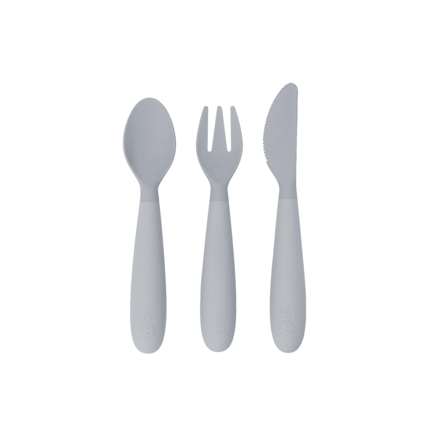 EZPZ Happy Utensils - Pewter von EZPZ