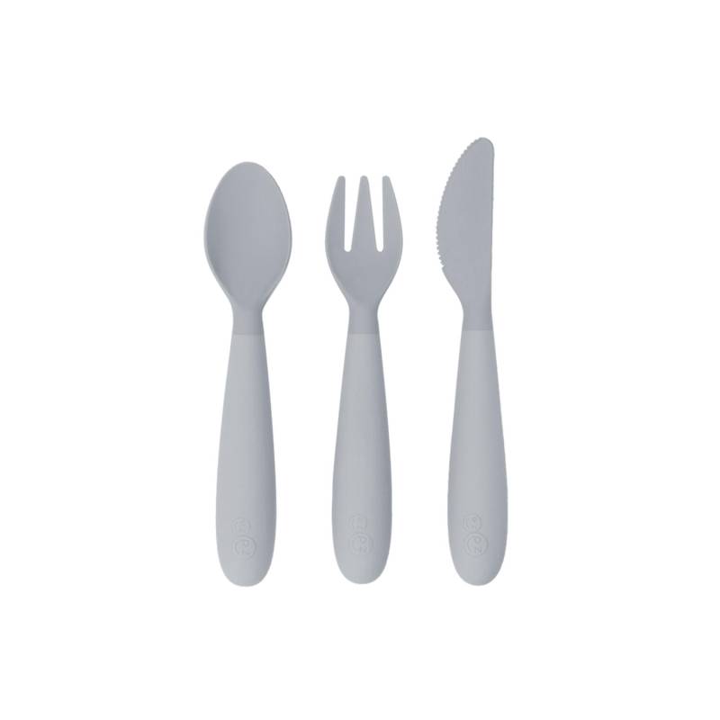 EZPZ Happy Utensils - Pewter von EZPZ