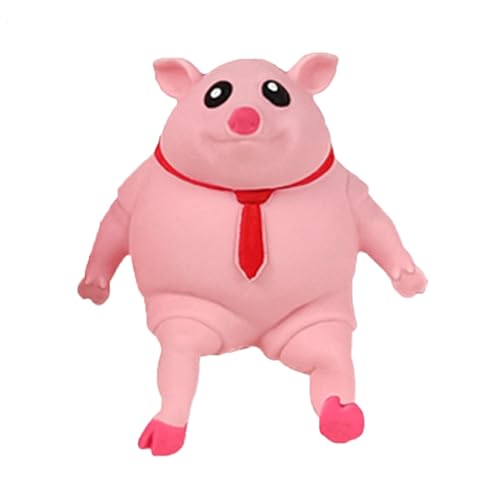 1 Stück Schweine Quetschspielzeug, Squeeze Toy Für Kinder Erwachsener, Niedliches Design, Spielen Sie damit, um Stress abzubauen und Ihre Stimmung zu beruhigen(Rosa) von Eabdice