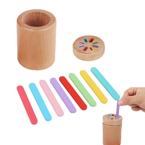 Eabdice Farben Lernen Holzspielzeug mit Magnetischem Deckel, Sortierspiel Steckspiel, Montessori Spielzeug, Holz Spielzeug ab 3 Jahre Eabdice Farben Lernen Holzspielzeug mit Magnetischem Deckel, Sortierspiel Steckspiel, Montessori Spielzeug, Holz Spielzeug ab 3 Jahre von Eabdice