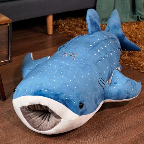 Neue niedliche Hai Plüschtier Fischpuppe Plüsch Wal Tier Puppe Niedliche Kinder Geburtstagsgeschenk 55cm 1 von EacTEL