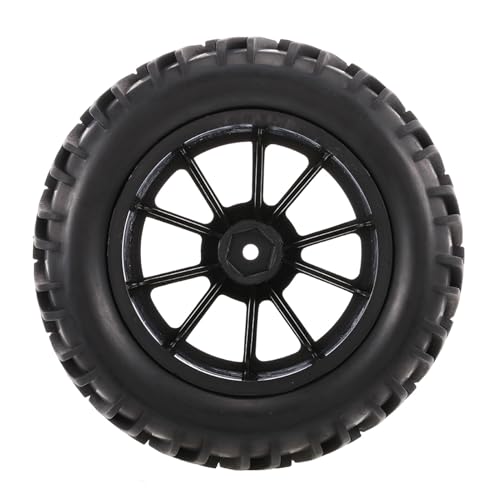 Eacam 1/10 RC-Reifen, Doppel-V-Laufstufe-Muster 10 Spokes Rim, Nylon Verstärktes Design, Geeignet für 1/10 HSP HPI RC4WD Axial RC-Auto, Beste Kostengünstige Offroad-Spiel, mit Gutem von Eacam