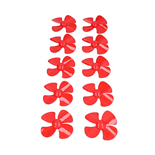 Eacam 100 Mm 4 Blades Propeller, XR-150-Spielzeugmodell Rotierendes Zubehör mit 2 Mm Loch für -Spielzeugzubehör (Rot) von Eacam
