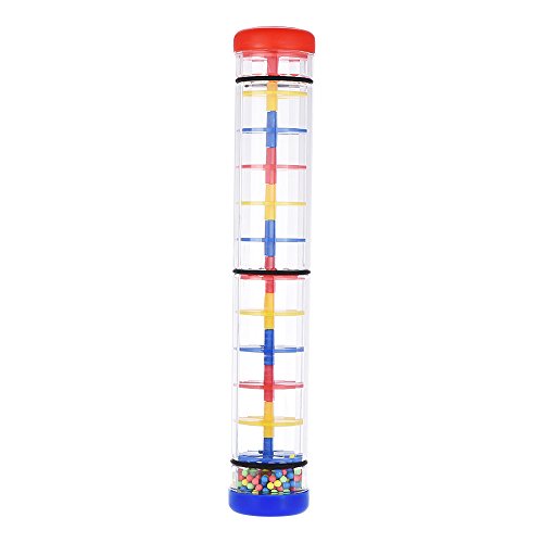 Eacam Buntes 12-Zoll-Regenmaker-Regenstick-Musikinstrument-Spielzeug für Kleinkinder-Spiele KTV-Party, Fangen Sie die Aufmerksamkeit des Kindes Leicht, Imitieren Sie Regen Geräusche, Eacam Buntes 12-Zoll-Regenmaker-Regenstick-Musikinstrument-Spielzeug für Kleinkinder-Spiele KTV-Party, Fangen Sie die Aufmerksamkeit des Kindes Leicht, Imitieren Sie Regen Geräusche, von Eacam