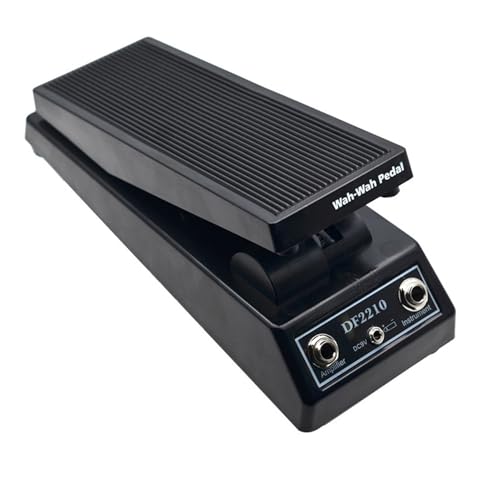 Eacam Klassischer Wah Wah Pedal für E-Gitarrentöneffekte, Reibungsloser Betrieb und Anständiger Klang, Must-Have-Accessoire für DJ-Musikinstrumentenspieler, Power: 9 V, 350mah, 3,5 von Eacam