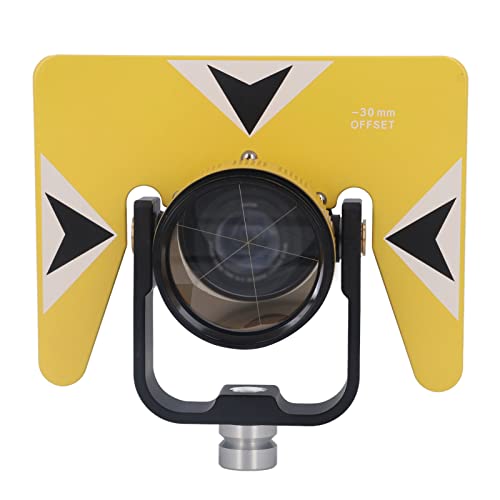 Eacam Vermessungsprisma aus Gelbem Optischem Glas, Landvermessungsgerät, TOTALSTATION, ABS K9-Material, 2,5 Zoll Durchmesser, 5/8 Zoll X 11 Innengewinde, mit Aufbewahrungstasche Eacam Vermessungsprisma aus Gelbem Optischem Glas, Landvermessungsgerät, TOTALSTATION, ABS K9-Material, 2,5 Zoll Durchmesser, 5/8 Zoll X 11 Innengewinde, mit Aufbewahrungstasche von Eacam