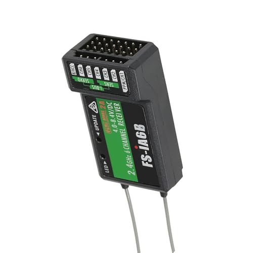 Eacam Zuverlässige Interferenzfreie 2,4 GHz AFHDS2A -Signalbetrieb, 6 -Kanal -Digitalempfänger mit Schneller und Stabiler Leistung, Ultra Light Gewichtsdesign für I4 I6 I10 Eacam Zuverlässige Interferenzfreie 2,4 GHz AFHDS2A -Signalbetrieb, 6 -Kanal -Digitalempfänger mit Schneller und Stabiler Leistung, Ultra Light Gewichtsdesign für I4 I6 I10 von Eacam