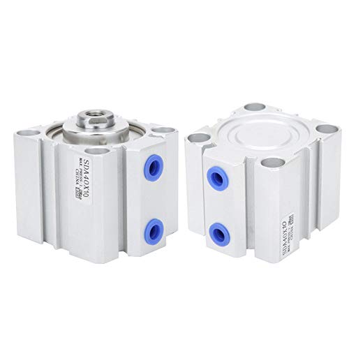 SDA40 -Luftzylinder SDA40, Pneumatische Komponenten mit Aluminiumlegierung Doppelte Aktion, 10/15/20 -mm -Hub mit Festem Puffer für den Gebrauch von Luftkompressor (SDA40x10) von Eacam