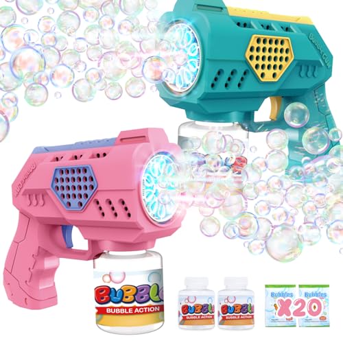 Eaglestone 2er-Pack automatische Seifenblasenpistolen für Kinder, mit LED-Licht, inkl. 2 Flaschen Seifenblasenlösung & 20 Konzentrate,ideal für Partys, Outdoor, Geburtstage & Spielspaß Eaglestone 2er-Pack automatische Seifenblasenpistolen für Kinder, mit LED-Licht, inkl. 2 Flaschen Seifenblasenlösung & 20 Konzentrate,ideal für Partys, Outdoor, Geburtstage & Spielspaß von EagleStone