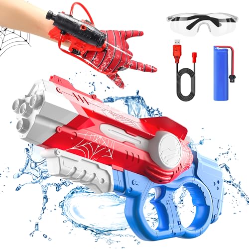 EagleStone Elektrische Wasserpistole Groß für Kinder Erwachsene, Automatische Spinnen Spritzpistolen 10 M Reichweite 1100 ML mit Schutzbrille Sommer Wasser Spielzeug für Jungen Mädchen EagleStone Elektrische Wasserpistole Groß für Kinder Erwachsene, Automatische Spinnen Spritzpistolen 10 M Reichweite 1100 ML mit Schutzbrille Sommer Wasser Spielzeug für Jungen Mädchen von EagleStone