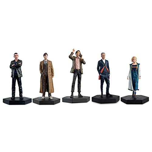 Doctor Who – The Doctors: Neunte bis dreizehnte Figur Boxset – Doctor Who Figur Collection von Eaglemoss Collections (DWSEN011) von Eaglemoss Collections