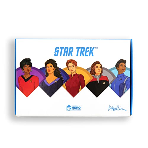 Eaglemoss Collections Star Trek Anstecknadel-Set für Frauen von Star Trek (Uhura, Troi, Kira, Janeway, Burnham) von Eaglemoss Collections