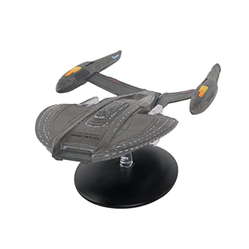 Eaglemoss Collections Star Trek Picard Raumschiff Mini Réplique Diecast USS Toussaint NCC-87111, Grau, Kunststoff, Replik, Sculpture, Modern, Zuhause, Einweihungsparty, Weltraum von Eaglemoss Collections