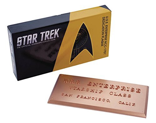Star Trek U.S.S. Enterprise NCC-1701 Dedication Plaque #1 by Star Trek von Eaglemoss Publications
