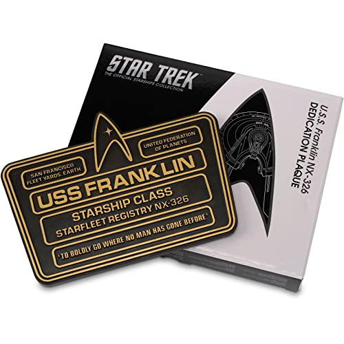 Star Trek Dedication Plaque #5 USS Franklin NX-326 von Eaglemoss Collections