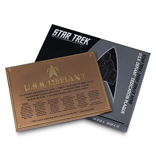 Star Trek - die offizielle Raumschiffsammlung - U.S.S Defiant Widmungsplakette von Eaglemoss
