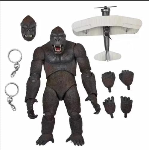 Eamily King Kong Vs Godzilla Skull Island Urban Ape Action Figure Handmade PVC Anime Manga Character Model Statue Figure Collectibles Decorations Gifts von Eamily