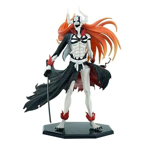 Eamily Niutou Ichigo Shinigami Realm Kurosaki Ichigo Void White Ichigo Anime Character Character Collection Model Statue Toy PVC Statue Desktop Ornament (34CM) von Eamily