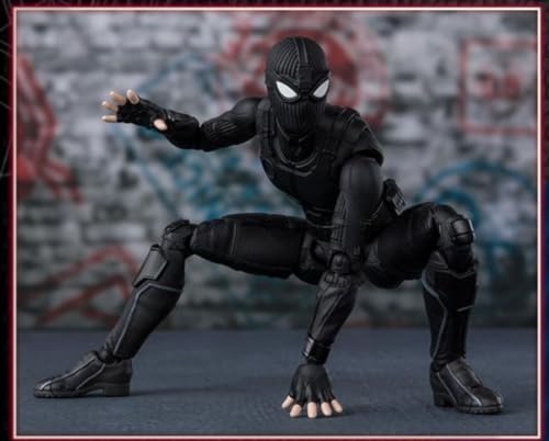 Eamily Spider-Man 2 Infiltration Spider-Man Heroic Expedition Infiltration Suit Black Articulated Boxed Figure Handmade PVC Anime Manga Character Model Statue Figure Collectibles Decorations Gifts von Eamily