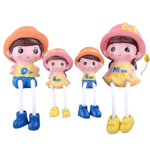 Eamily Zum Aufhängen von Puppen, handgefertigt, PVC, Anime, Manga, Figur, Modell, Statue, Sammlerstücke, Dekorationen, Geschenke (Hut, Puppen 1 Mädchen + 1 Junge) von Eamily