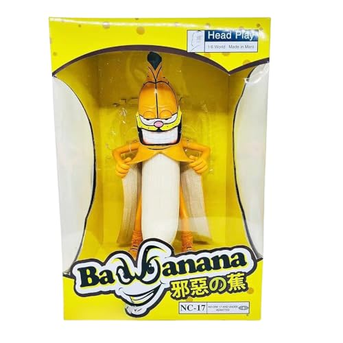 Eamily for Evil Banana Man Figure Handmade PVC Anime Manga Character Model Statue Figure Collectibles Decorations Gifts (Garfield) von Eamily