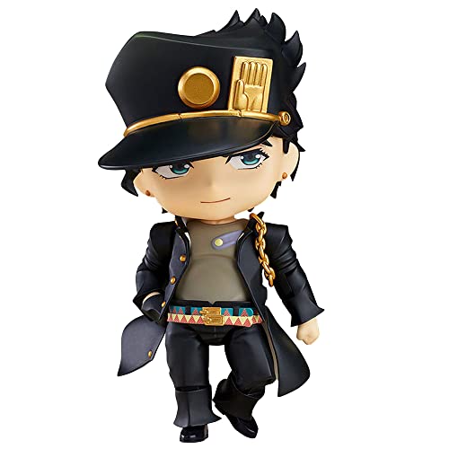 JoJo's Bizarre Abenteuer Action Figur Statue 10cm / 3.9 Zoll JoJo's Weird Adventure Anime Charaktere Puppe PVC Modell Kollektion Figur Ornament Puppenspielzeug Geschenk (Kujo Jotaro) von Eamily