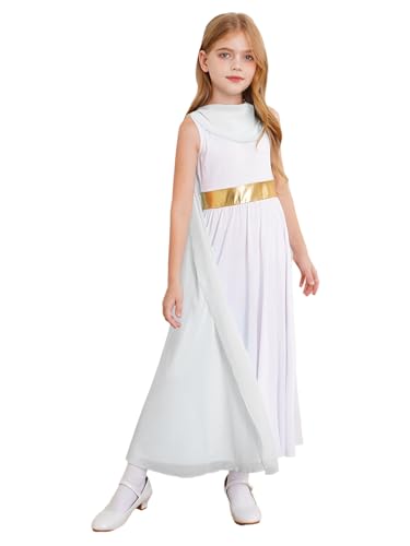 Eandarui Römische Griechische Göttin Karneval Kostüm Kleid Verkleidung Mit Zweigeteilter Tüll Umhang Für Kinder Mädchen Weiß 110-116 Eandarui Römische Griechische Göttin Karneval Kostüm Kleid Verkleidung Mit Zweigeteilter Tüll Umhang Für Kinder Mädchen Weiß 110-116 von Eandarui