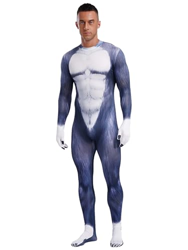 Eandarui Tier Overall Herren Kuh Leoparden Tiger Jumpsuit Erwachsene Kostüm Langarm Ganzkörperanzug Full Body Suit Mit Lang Schwanz Für Fasching Halloween Typ B M Eandarui Tier Overall Herren Kuh Leoparden Tiger Jumpsuit Erwachsene Kostüm Langarm Ganzkörperanzug Full Body Suit Mit Lang Schwanz Für Fasching Halloween Typ B M von Eandarui