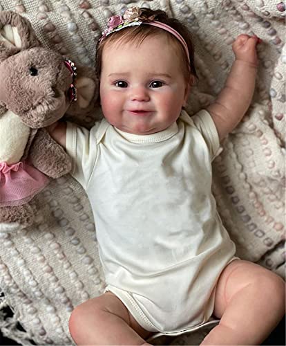 Earnmore Reborn Babypuppen 20 Zoll 50cm Reborn Baby Ganzkörper-Silikon Reborn Puppe Lebensechte Babypuppe Neugeborenen öffnen Augen Reborn Puppen Geschenke Geburtstag Earnmore Reborn Babypuppen 20 Zoll 50cm Reborn Baby Ganzkörper-Silikon Reborn Puppe Lebensechte Babypuppe Neugeborenen öffnen Augen Reborn Puppen Geschenke Geburtstag von Earnmore