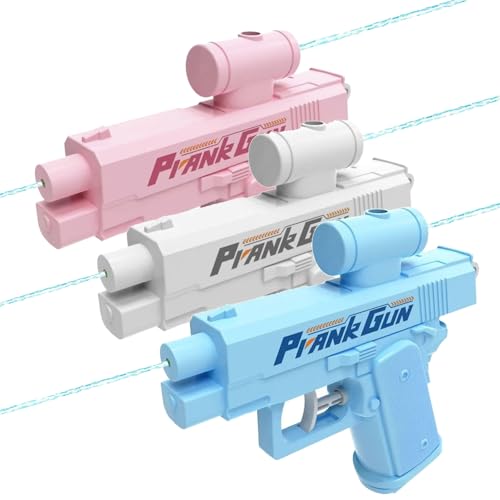 Prank Gun, Prank Two-Way Water Gun, Can Spray Water from The Front and Back for School Office Prank Trick (Mix) von EasPowest