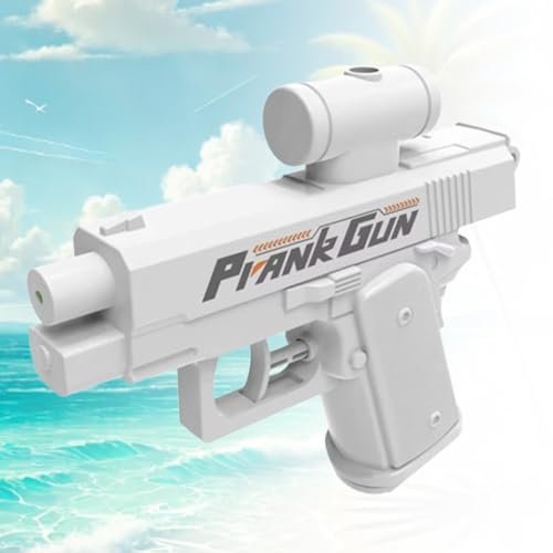 Prank Two-Way Water Gun, Compulsive Two-Way Water Gun, Prank Squirt 𝐆𝐮𝐧, 𝐏𝐫𝐚𝐧𝐤 𝐖𝐚𝐭𝐞𝐫 𝐆𝐮𝐧 Can Spray from Front and Back (White) von EasPowest