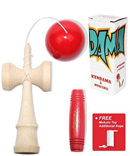 EasY FoxY ToY Kendama Mokuru Original Holzspielzeug; Geschicklichkeits Spiele Drinnen & Draußen Für Kinder ab 6 Jahren; Geschenke Für Jugendliche; Konzentrationspiele, Ahds Stresskiller von EasY FoxY ToY