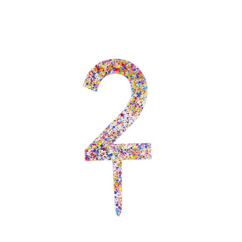 0-9 Nummer für Kuchen Topper, glänzende Acryl nummer Kuchen Toppers Kuchen Dekorationen Geburtstags feier Kuchen Kuchen Kuchen Kuchen Topper für Geburtstags feier Hochzeitstag von Eastocos