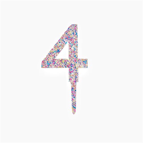 0-9 Nummer für Kuchen Topper, glänzende Acryl nummer Kuchen Toppers Kuchen Dekorationen Geburtstags feier Kuchen Kuchen Kuchen Kuchen Topper für Geburtstags feier Hochzeitstag von Eastocos