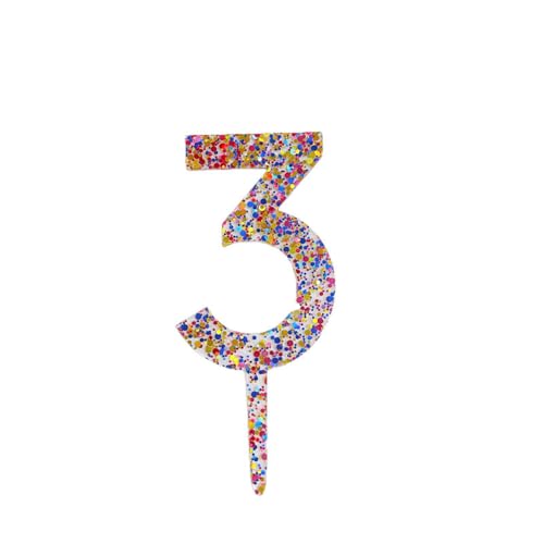 0-9 Nummer für Kuchen Topper, glänzende Acryl nummer Kuchen Toppers Kuchen Dekorationen Geburtstags feier Kuchen Kuchen Kuchen Kuchen Topper für Geburtstags feier Hochzeitstag von Eastocos