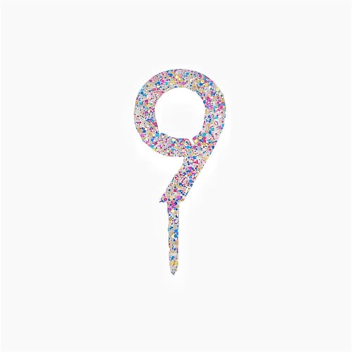 0-9 Nummer für Kuchen Topper, glänzende Acryl nummer Kuchen Toppers Kuchen Dekorationen Geburtstags feier Kuchen Kuchen Kuchen Kuchen Topper für Geburtstags feier Hochzeitstag von Eastocos