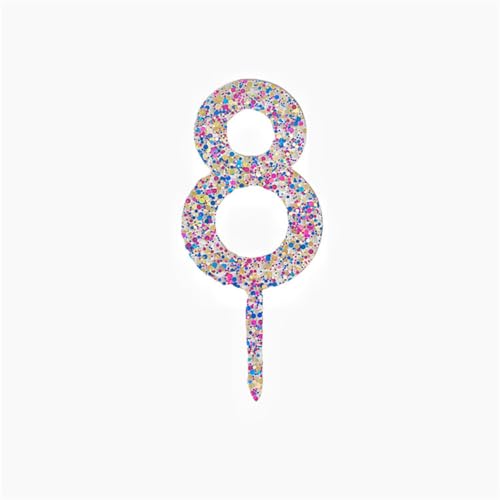 0-9 Nummer für Kuchen Topper, glänzende Acryl nummer Kuchen Toppers Kuchen Dekorationen Geburtstags feier Kuchen Kuchen Kuchen Kuchen Topper für Geburtstags feier Hochzeitstag von Eastocos