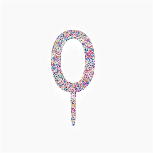 0-9 Nummer für Kuchen Topper, glänzende Acryl nummer Kuchen Toppers Kuchen Dekorationen Geburtstags feier Kuchen Kuchen Kuchen Kuchen Topper für Geburtstags feier Hochzeitstag von Eastocos