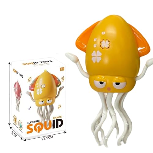 Eastocos Interaktives Tanzen Octopus Ornament Elektronisches Haustier Cartoon Stil Bewegende Musik & Licht Kleinkind Spielzeug Tanzen Octopus Geschenk von Eastocos