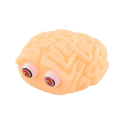 Eastuy Aufsehen erregendes Spielzeug | Gehirnförmiges Quetschspielzeug,Weiches und tragbares sensorisches Zappelspielzeug in Gehirnform für Kinder, Kinder und Erwachsene von Eastuy
