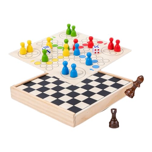 Eastuy Kinderschachspiel, Schachbrett für Kinder,2-in-1 fliegendes Schach-Reisebrett | Puzzlespiel für Anfänger, Schach für Anfänger, fliegendes Schachspiel für Kleinkinder, Lernen von fliegenden von Eastuy