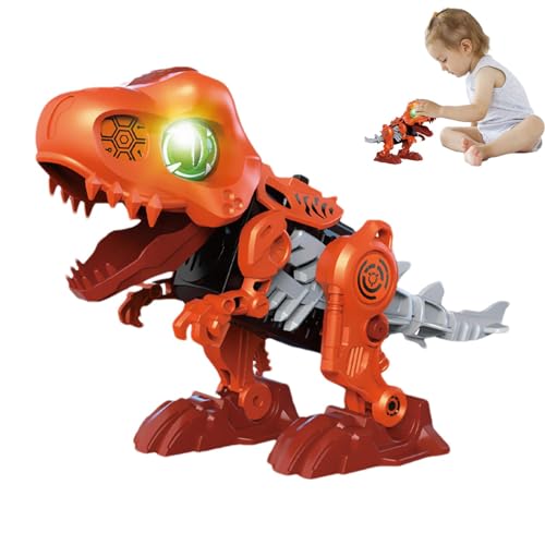 Eastuy Kleinkind-Dinosaurier-Spielzeug,Dinosaurier-Roboter | Brüllender Dino-Roboter, interaktives elektrisches Spielzeug - Leuchtender musikalischer Dinosaurier, Montagespielzeug, von Eastuy