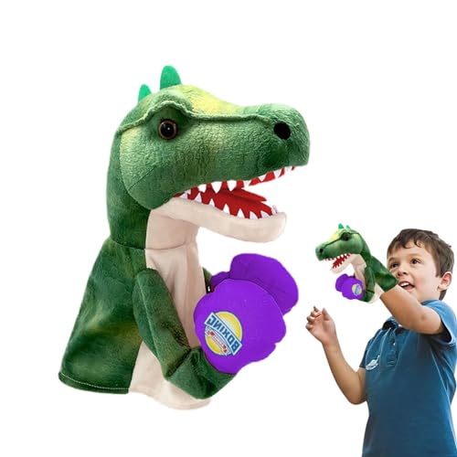 Eastuy Plüschpuppen - Dinosaurier-Plüsch-Handpuppen | Weiche gefüllte Handpuppe Dinosaurier-Spielzeug, Geburtstagsgeschenk für Jungen, Kleinkinder, Kinder, Kinder von Eastuy