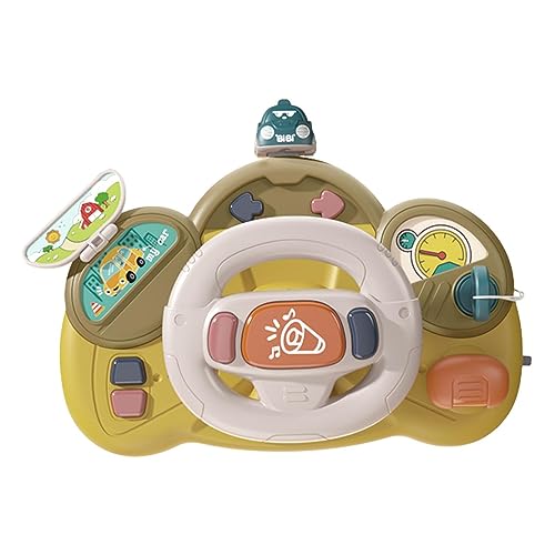 Kleinkind-Lenkrad | Spielzeuglenkrad mit realistischem Ton und Licht - Nach hinten gerichtetes Autositz-Spielzeug für Kleinkinder, Jungen und Mädchen ab 1 Jahr, Auto-Spielzeug Eastuy von Eastuy