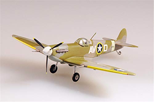 WWII Spitfire MK.V USAF 4FG 355FS 1942 1/72 fertiges Flugzeug Einfaches Modell Flugzeug von Easy Model