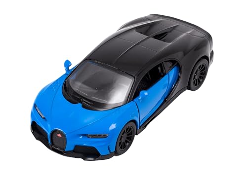 Easy Toys Modellauto Kompatibel mit Bugatti Chiron Supersport. Maßstabsgetreues Spielzeugauto mit zu öffnenden Türen. Modellauto (Chiron Blau) von Easy Toys