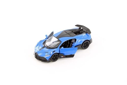 Easy Toys Modellauto Kompatibel mit Bugatti Divo, Maßstabgetreues Spielzeugauto mit Öffnbaren Türen. Modellauto (Blau) von Easy Toys